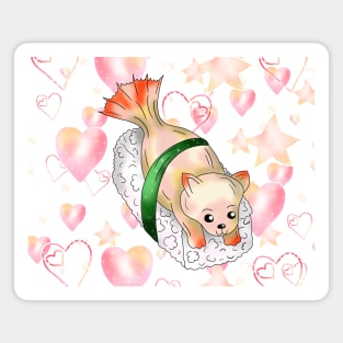 I love sushi cute dogfish Magnet